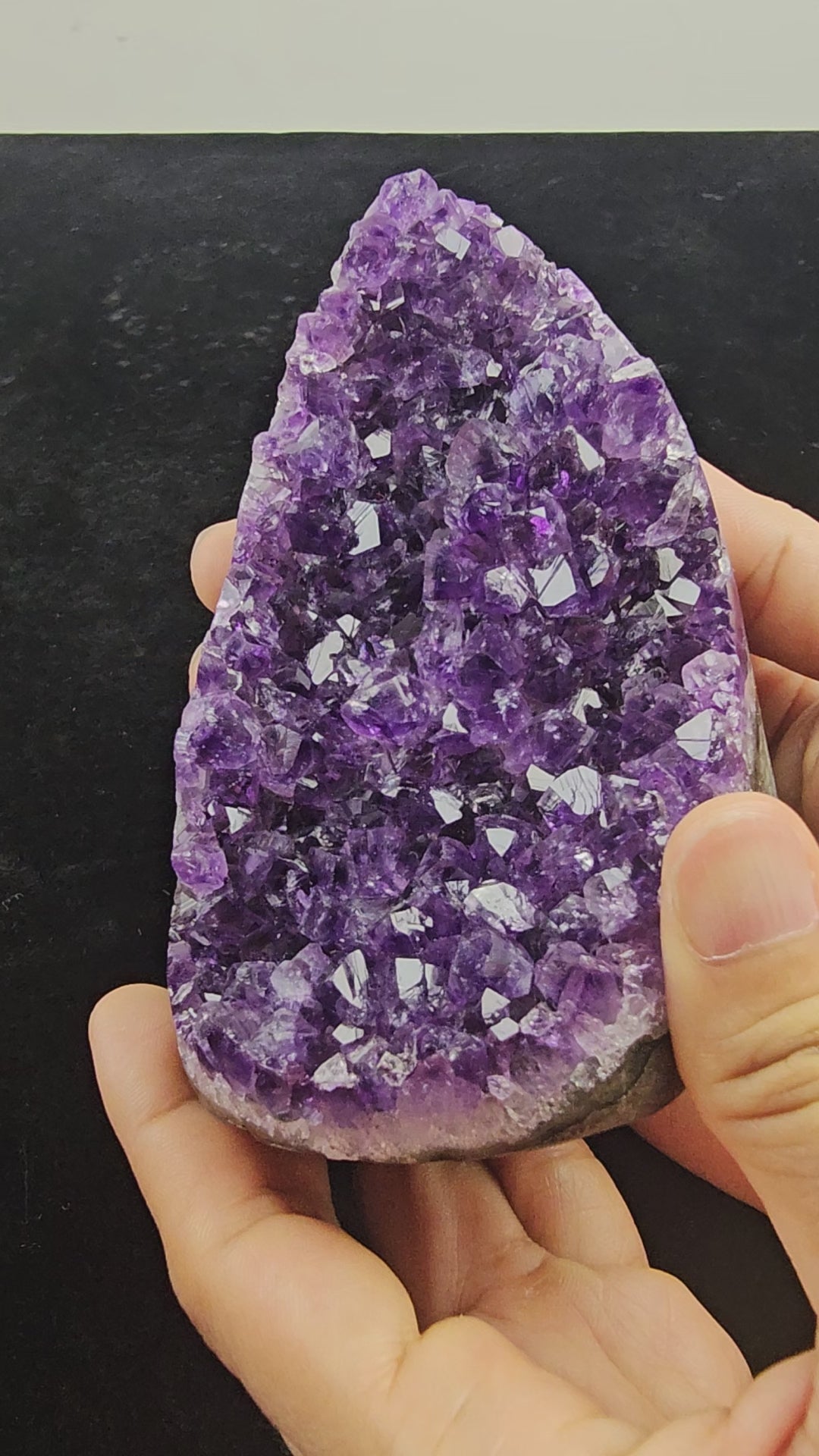 Natural Amethyst Cluster — Large Raw Purple Healing Crystal | Feburary Birthstone, Pisces, Aquarius and Fengsui
