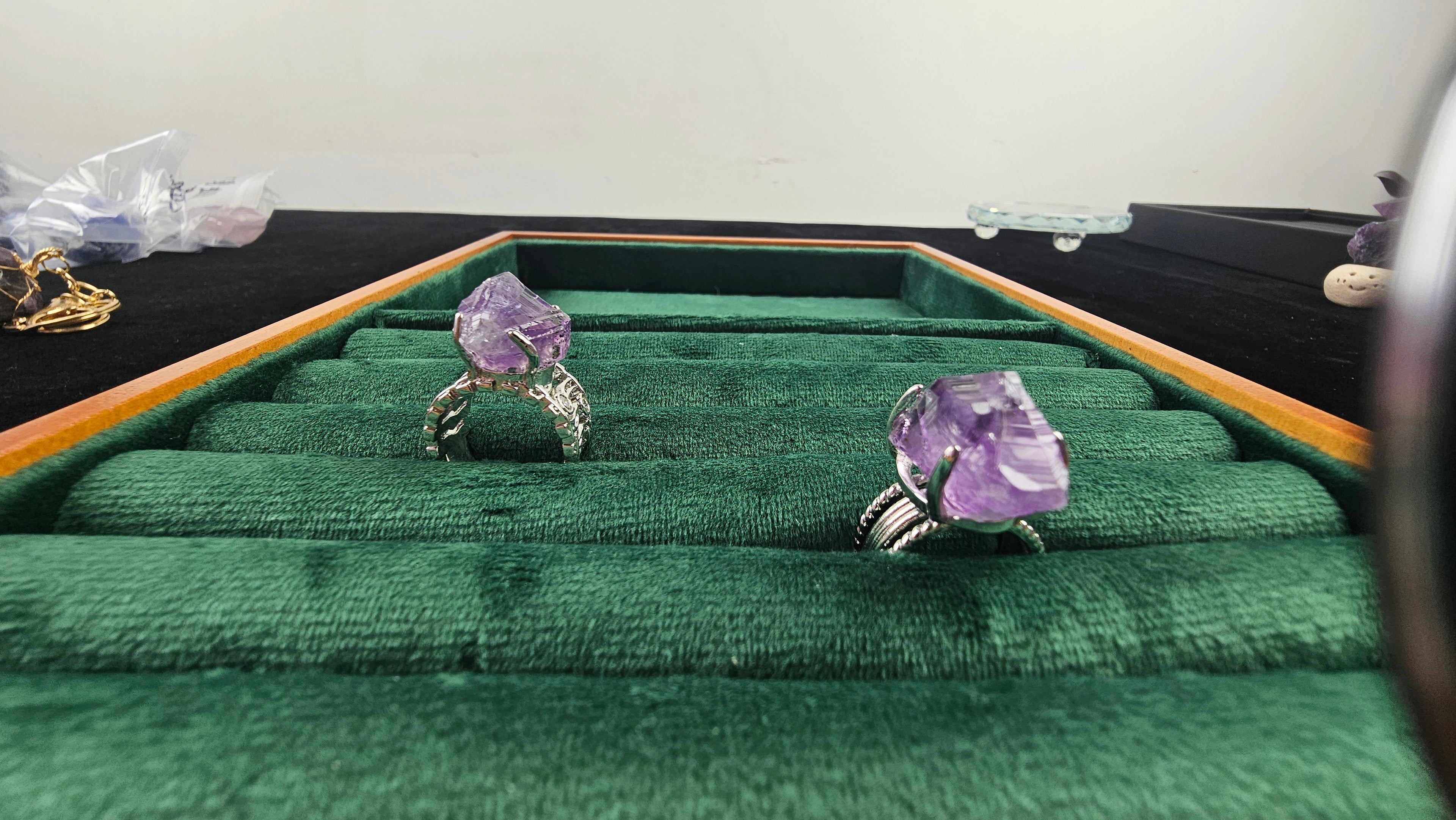 Fabulous Adjustable Amethyst Ring — 10g Natural Purple Gemstone Jewelry