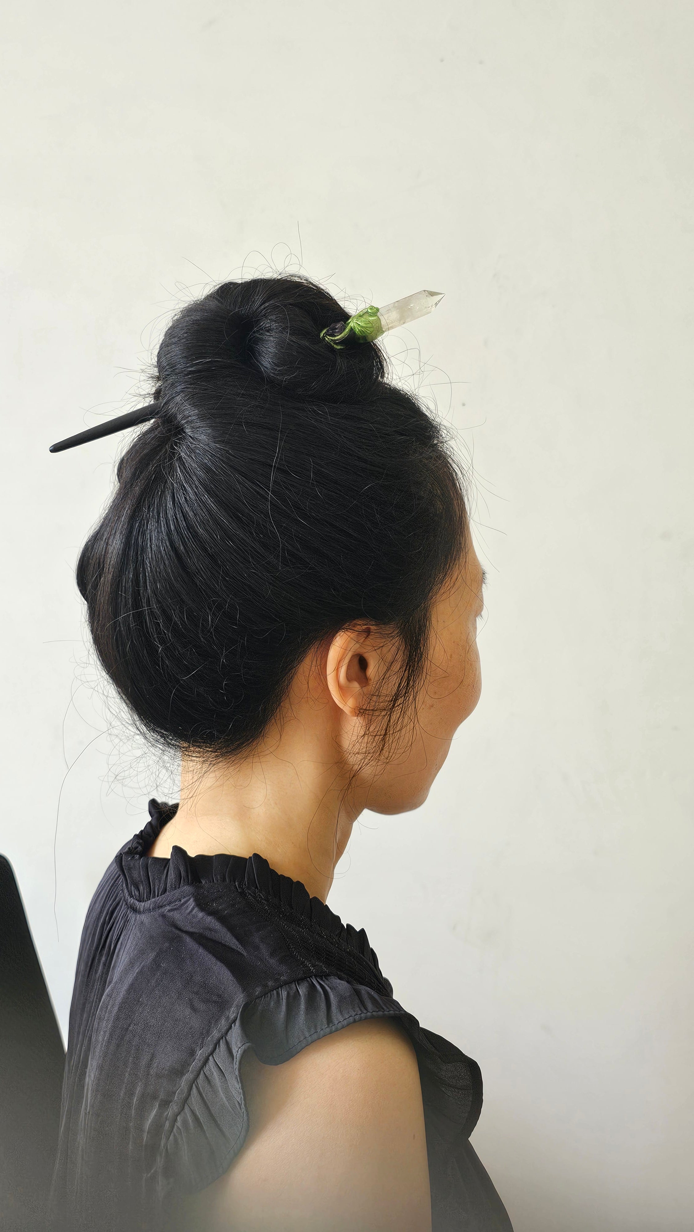 Citrine Hair Stick — Natural Crystal Hairpin for Energy and Style | November Birthston. Sagittarius and Gemini