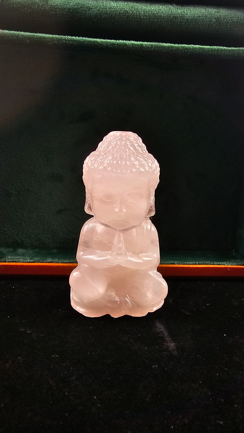 Rose Quartz Buddha Carving – symbol of love and peace | January Birthstone, Taurus and Libra