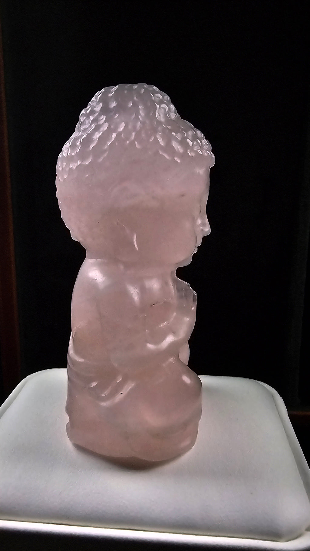 Rose Quartz Buddha Carving – symbol of love and peace | January Birthstone, Taurus and Libra