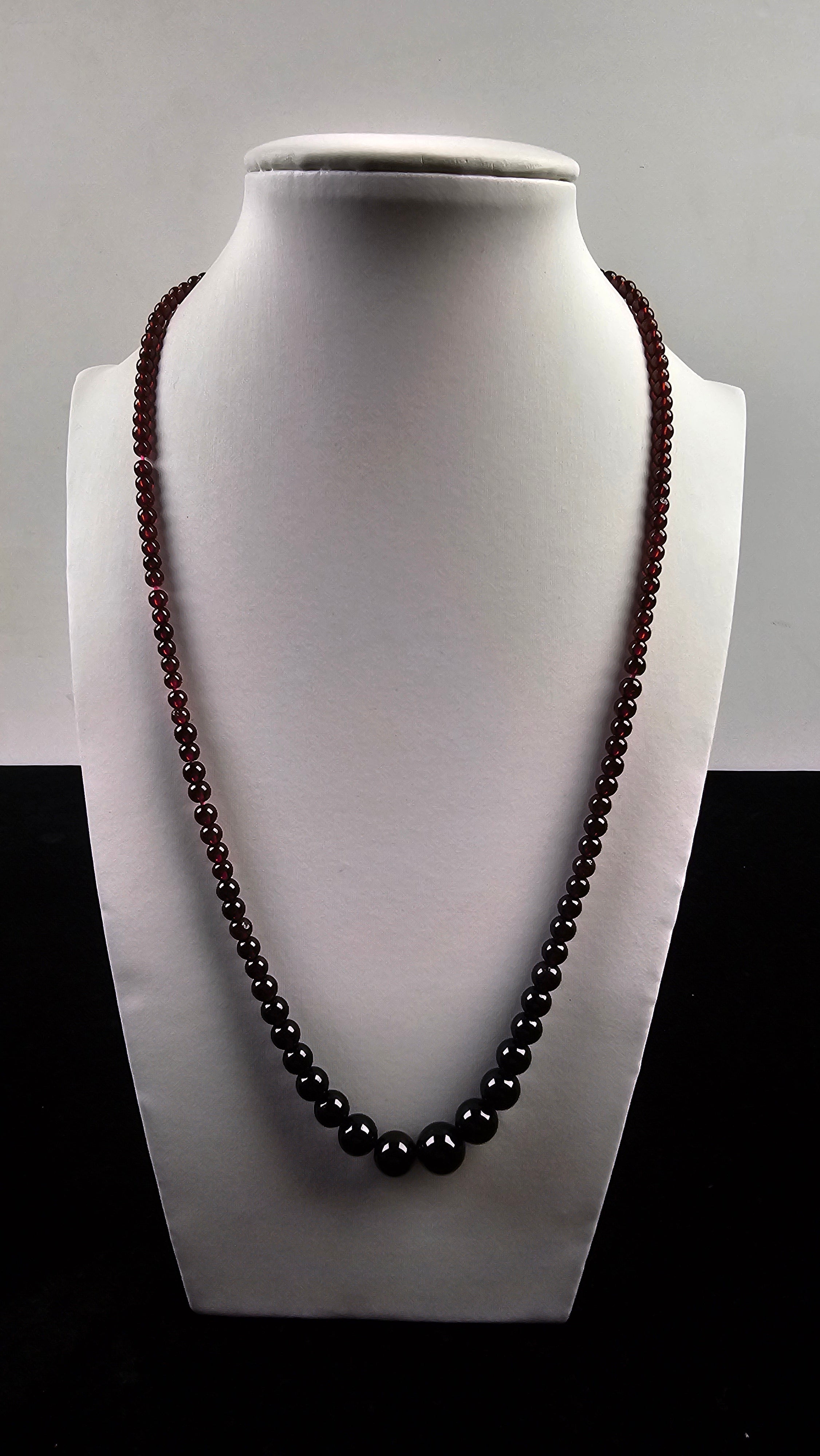 Natural Garnet Necklace – Handcrafted January Birthstone, Capricorn and Aquarius
