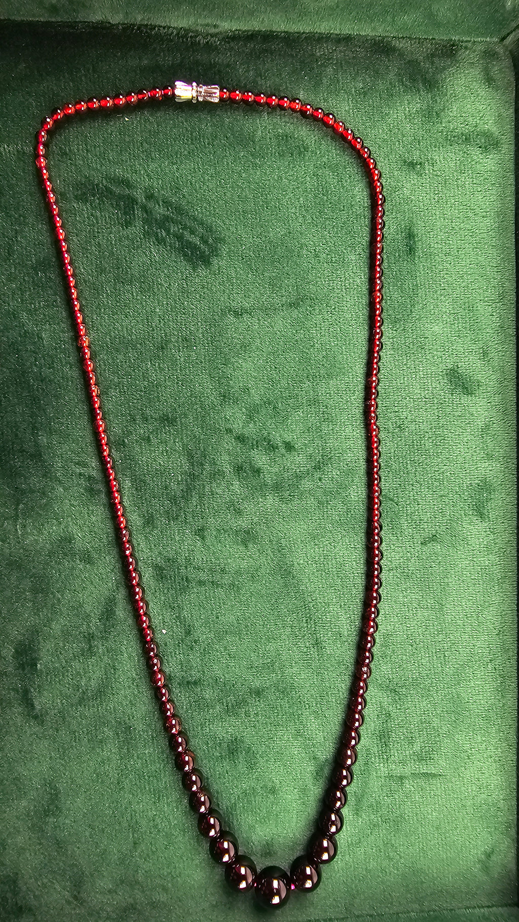 Natural Garnet Necklace – Handcrafted January Birthstone, Capricorn and Aquarius
