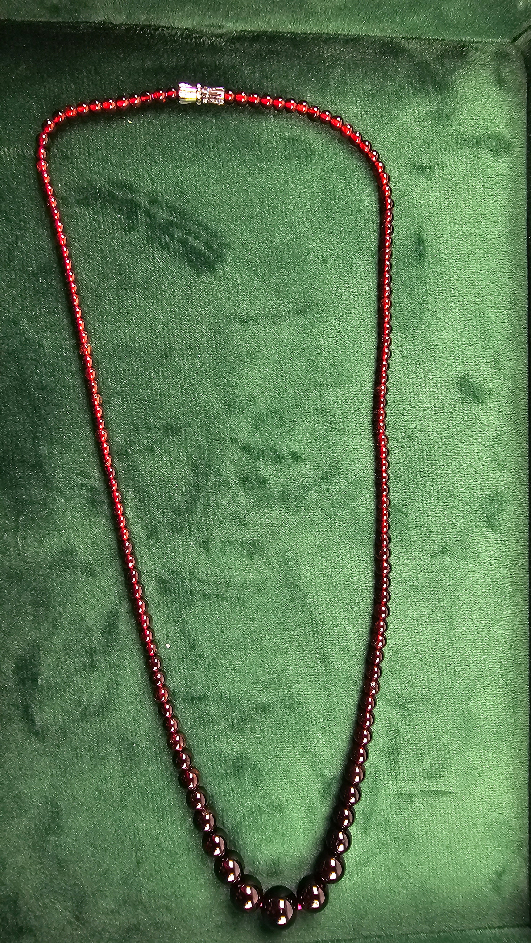 Natural Garnet Necklace – Handcrafted January Birthstone, Capricorn and Aquarius