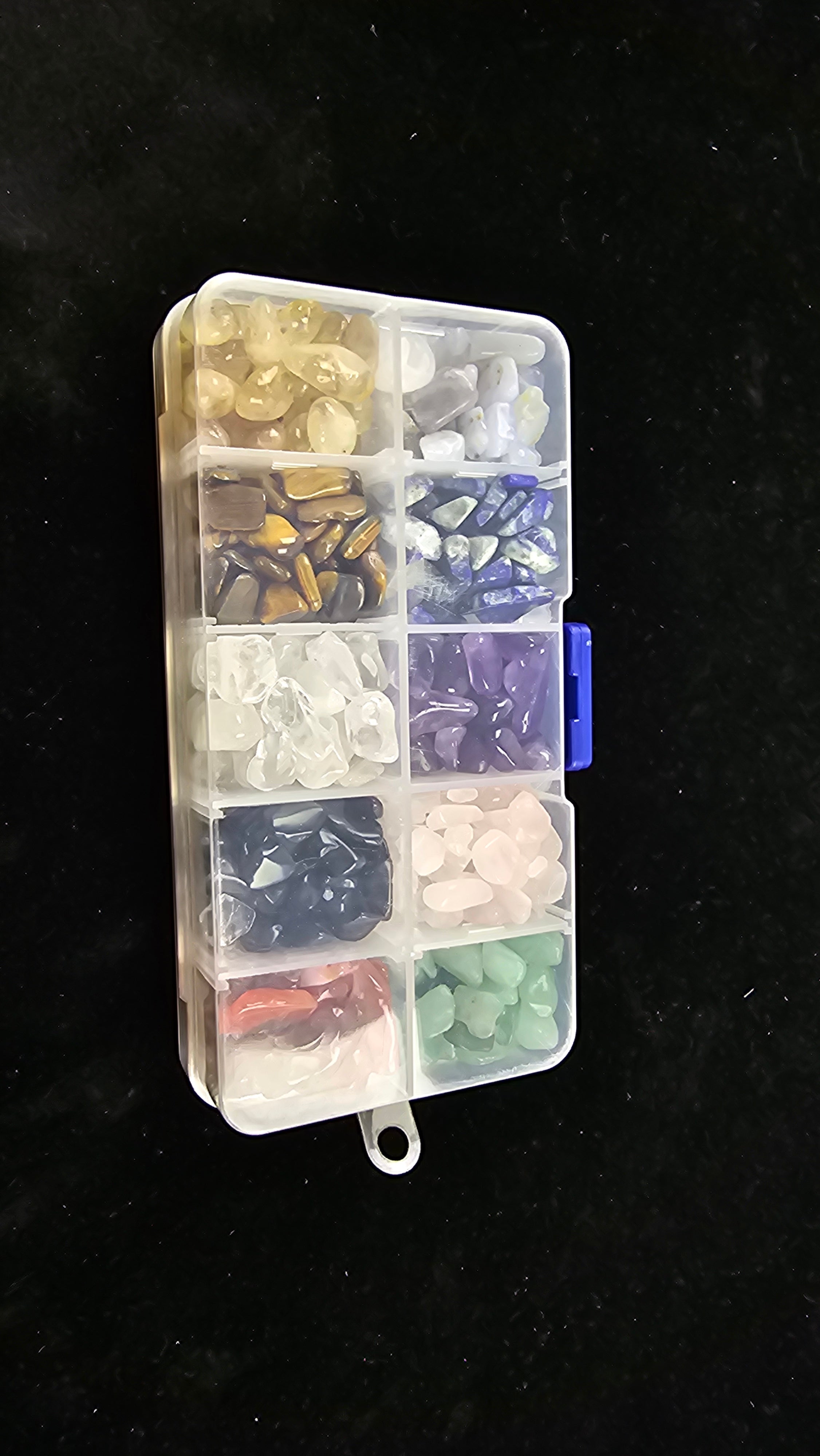 Tiny Assorted Crystal Box – Natural Gemstone Chips for Meditation, Chakra Healing