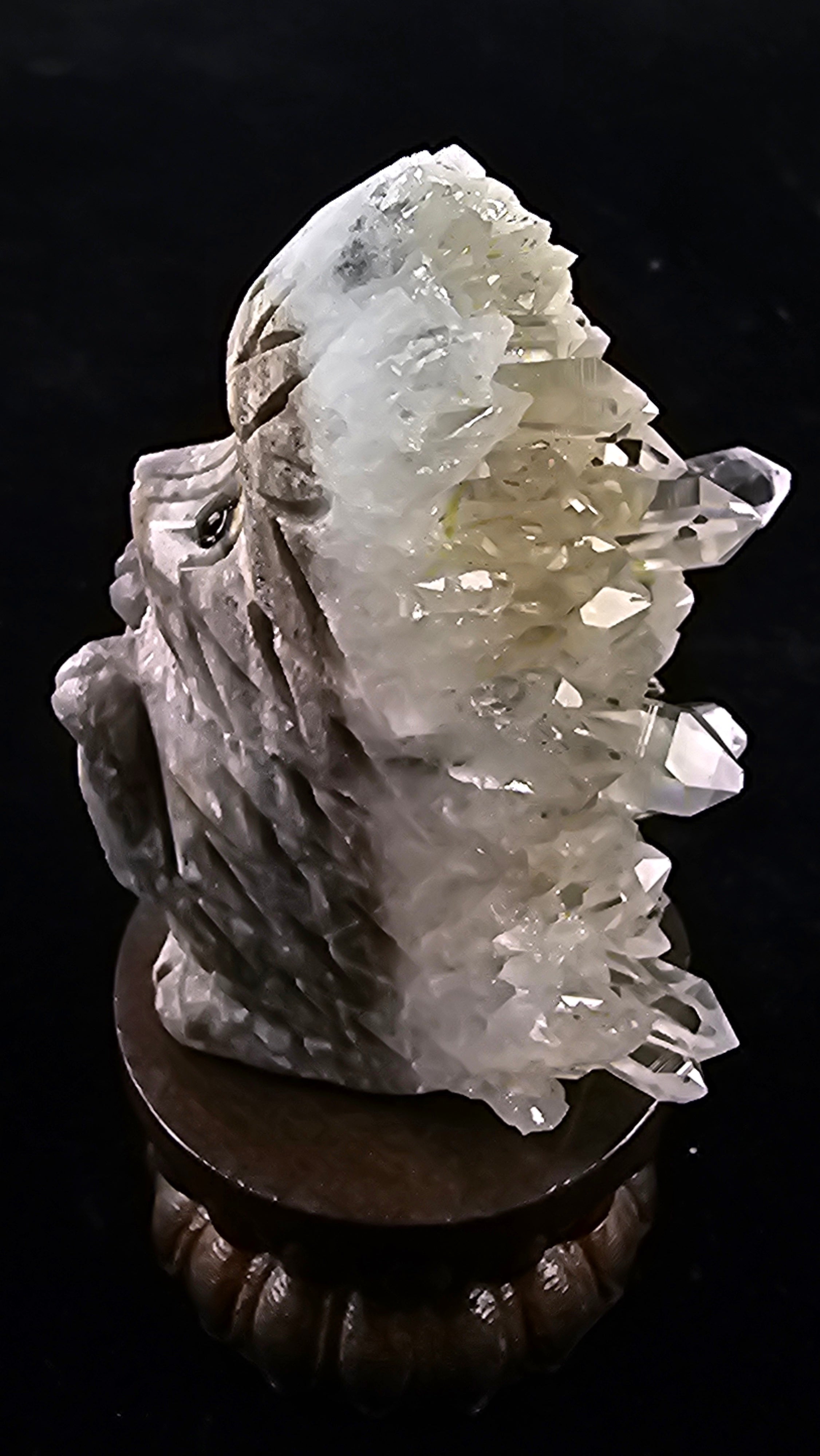 Adorable Clear Quartz Hedgehog | Crystal figurine for healing, meditation, décor & gifting. Unique, authentic & full of charm