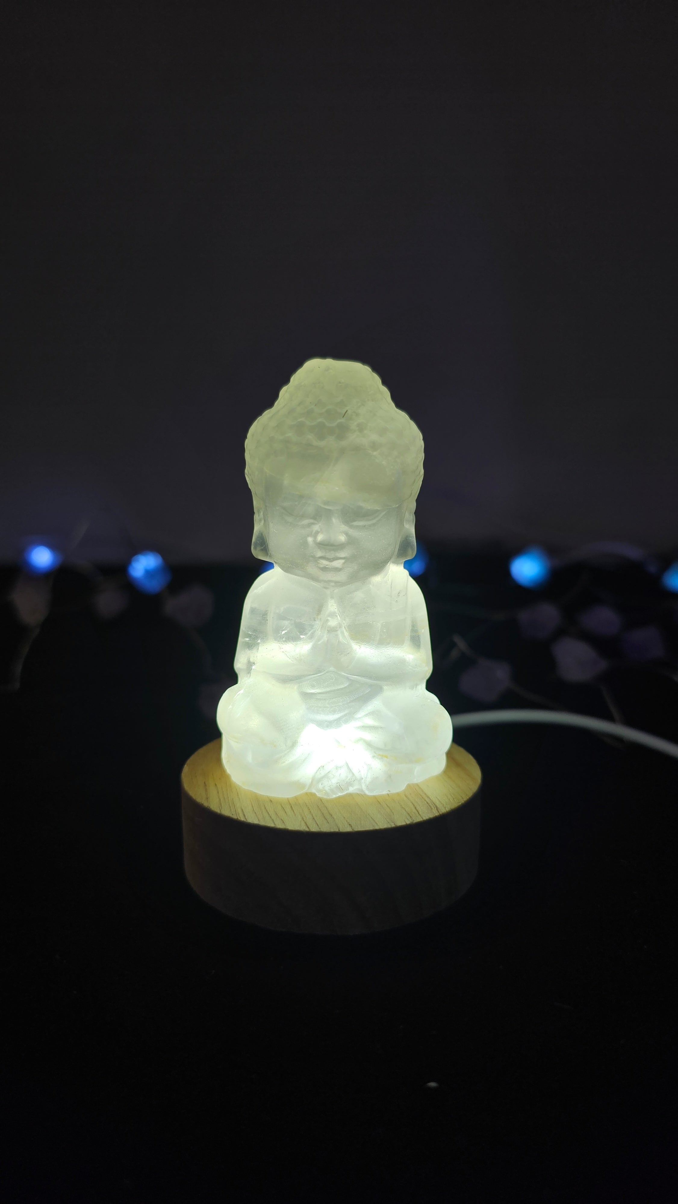 Clear Quartz Buddha Statue – Spiritual Healing Crystal for Meditation and Décor | Janauary birthstone, Leo and Capricorn
