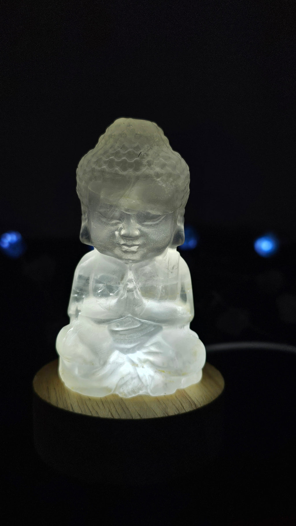 Clear Quartz Buddha Statue – Spiritual Healing Crystal for Meditation and Décor | Janauary birthstone, Leo and Capricorn