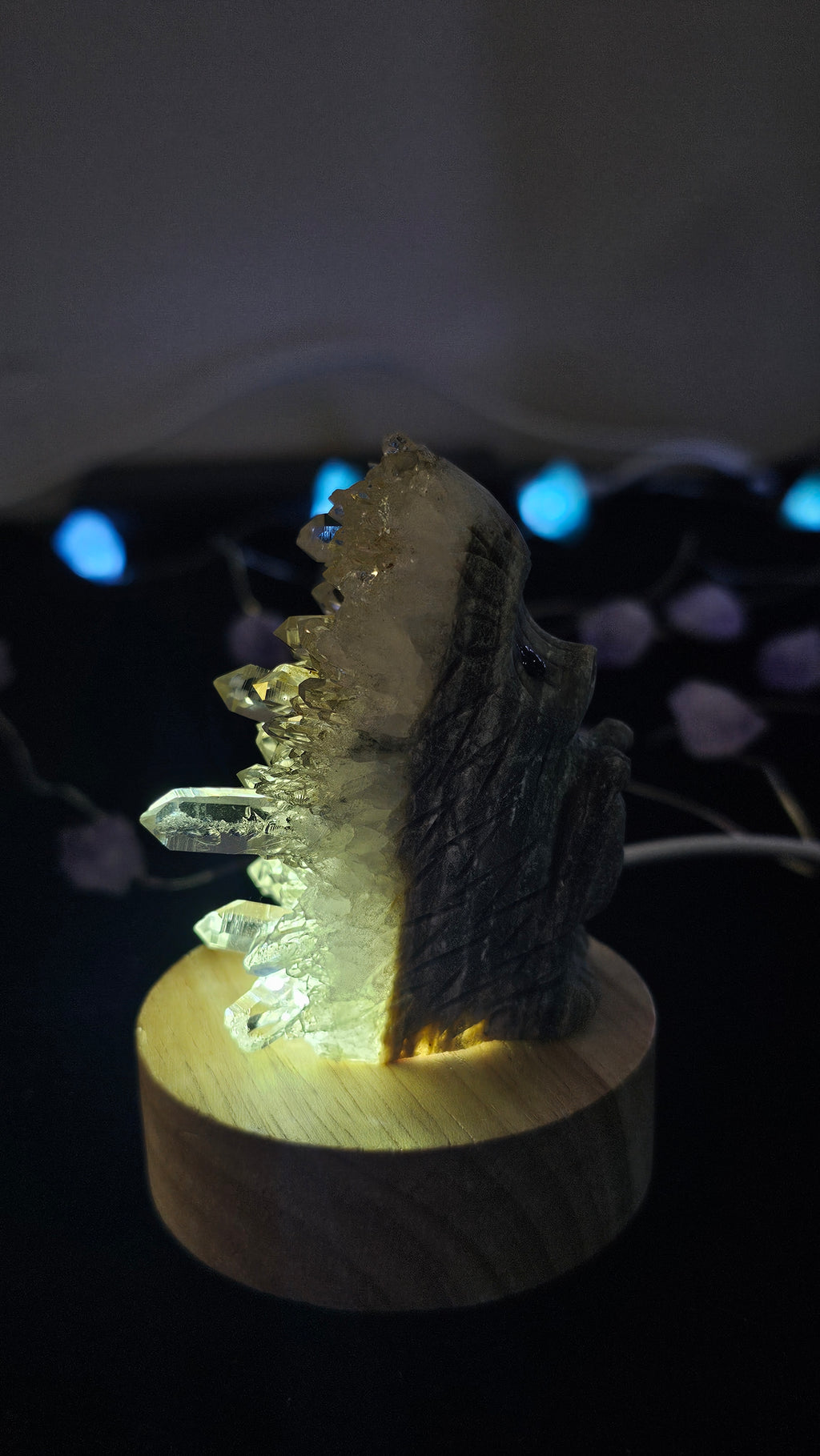 Adorable Clear Quartz Hedgehog | Crystal figurine for healing, meditation, décor & gifting. Unique, authentic & full of charm