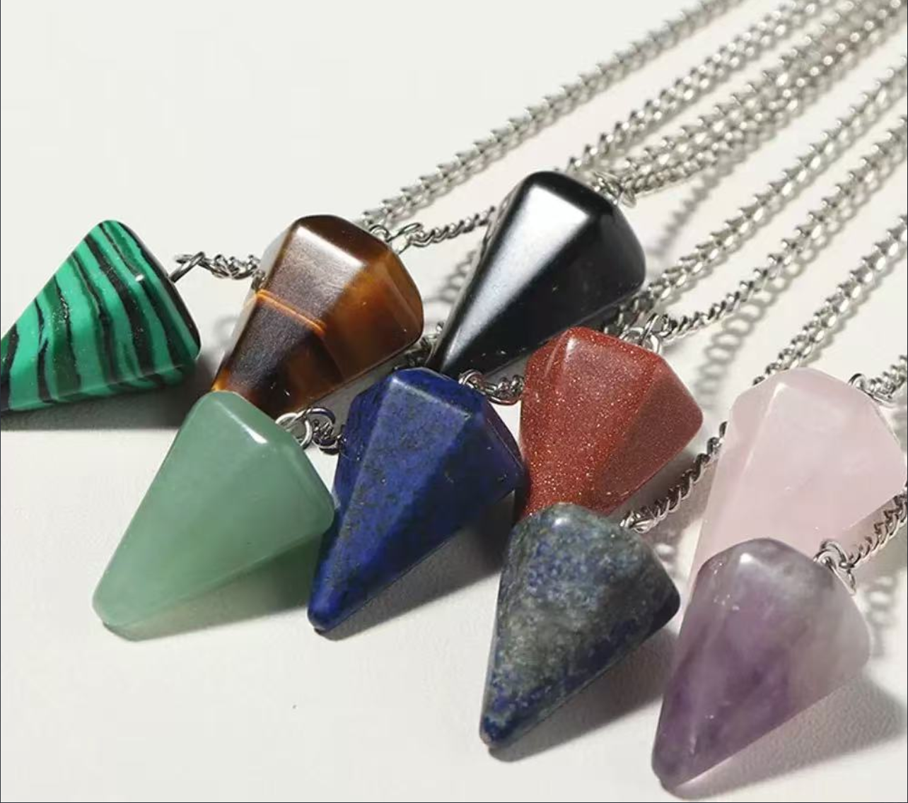 Crystal Pendulum Necklaces – Natural Gemstones for Balance, Energy and Everyday Peace