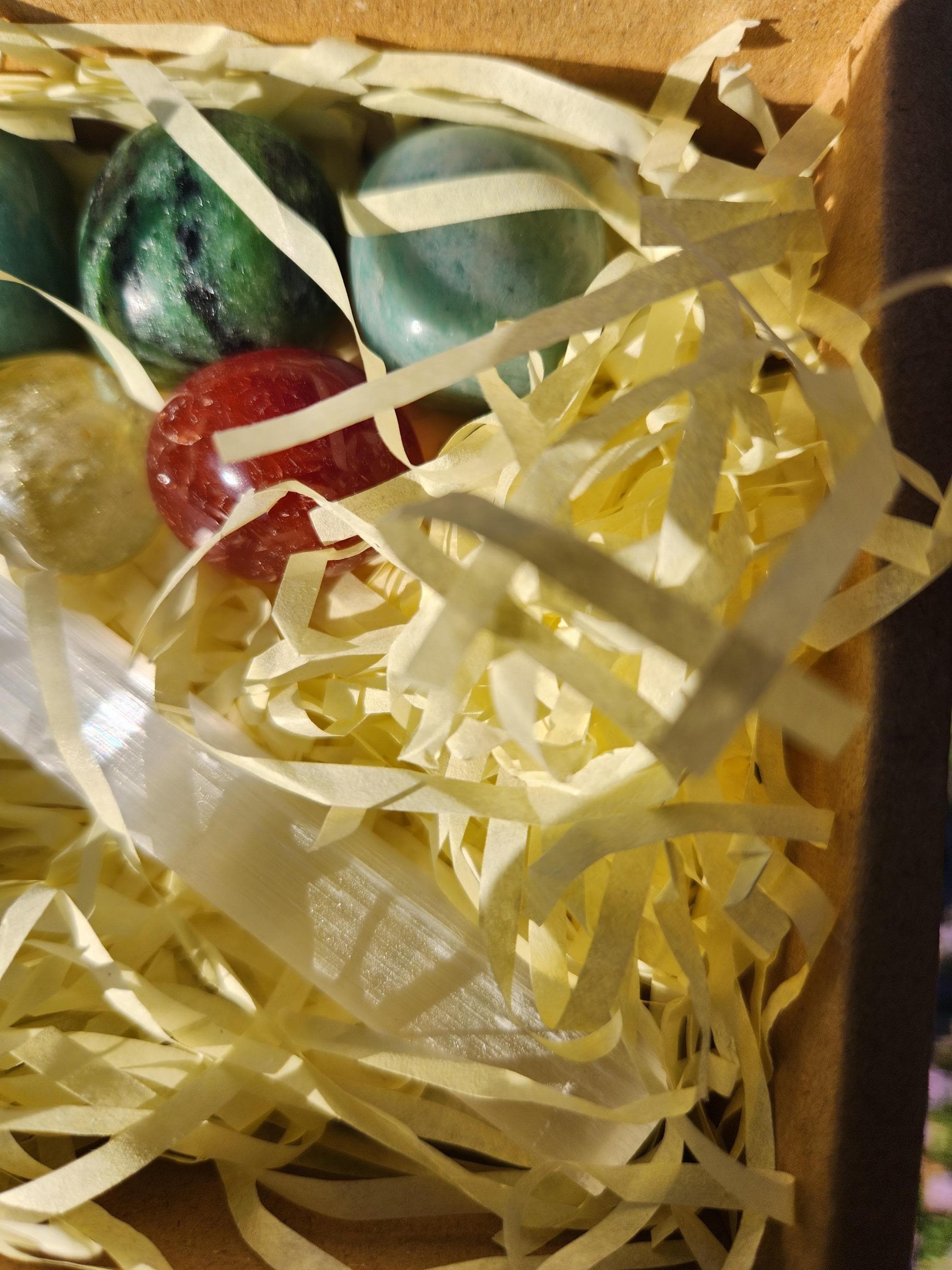 Gemini Crystal Set — Clarity & Expression Healing Stones with Selenite Charging Bar, Zodiac Crystal Gift Box (May 21 – June 21)