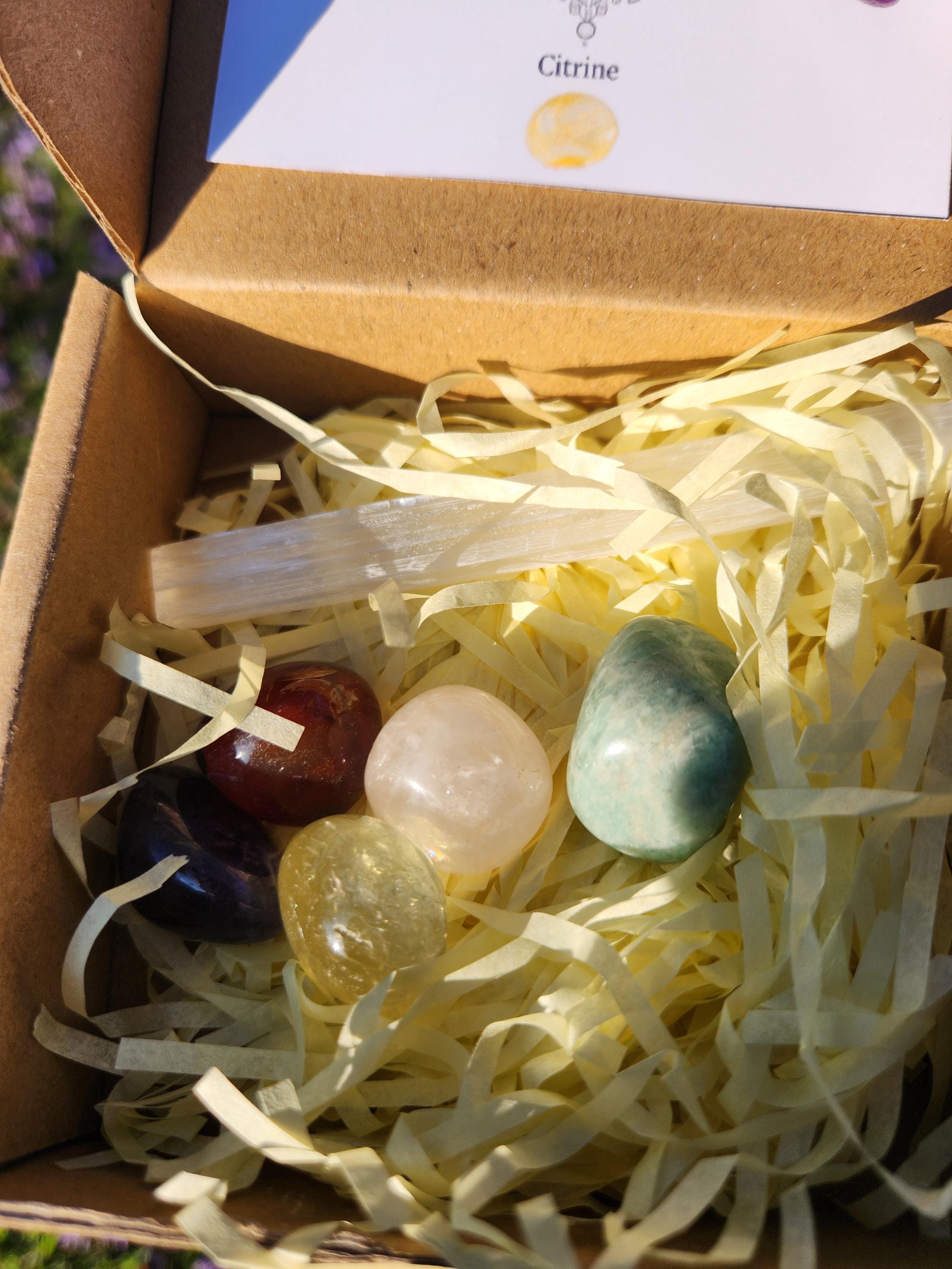 Aries Crystal Set – Healing Stones, Selenite Charging Bar