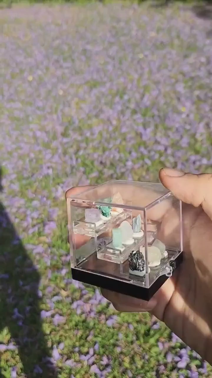Micro Crystal Collection — Handcrafted Mini Gemstone Display Set