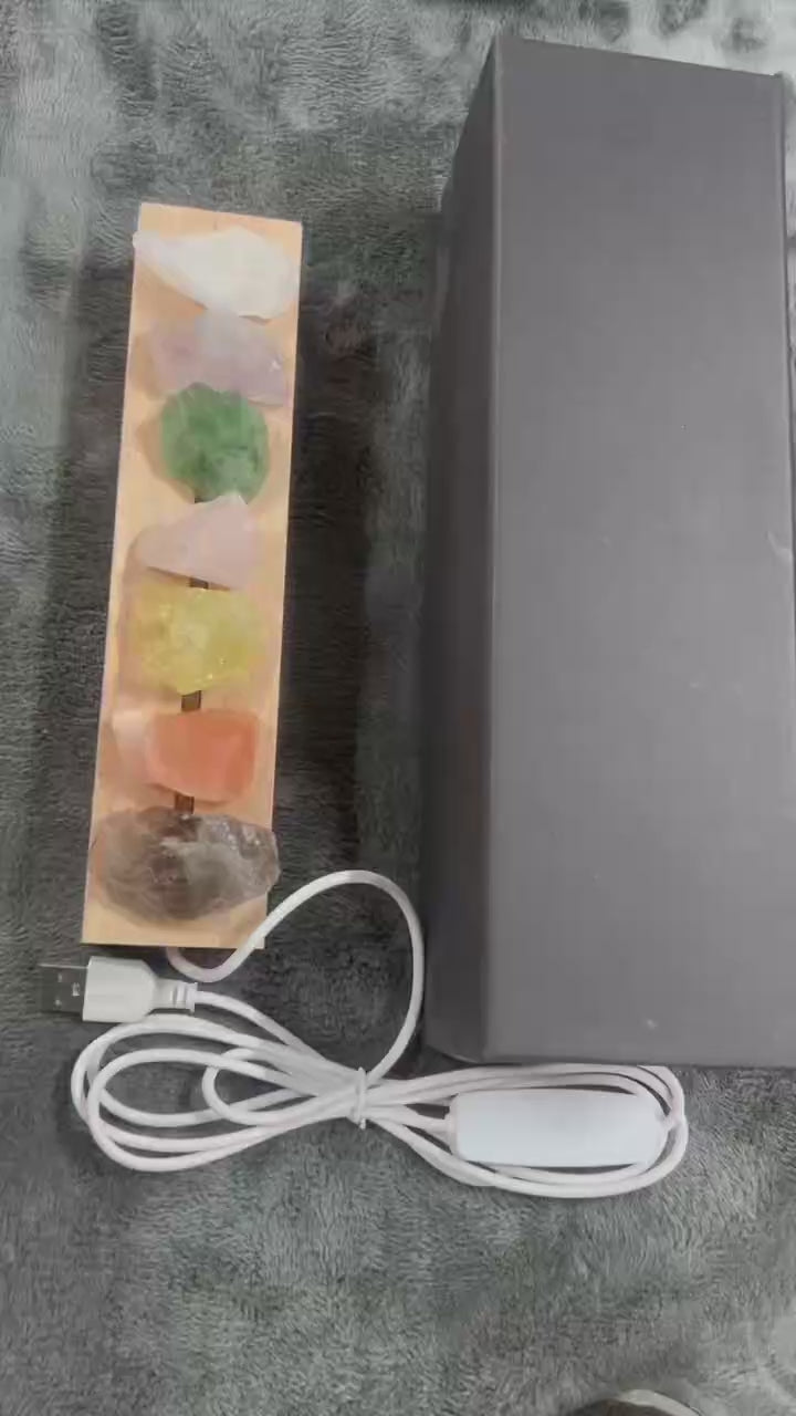 “Mood Bar: 7 Chakras in One Glow” – USB Crystal Light Bar