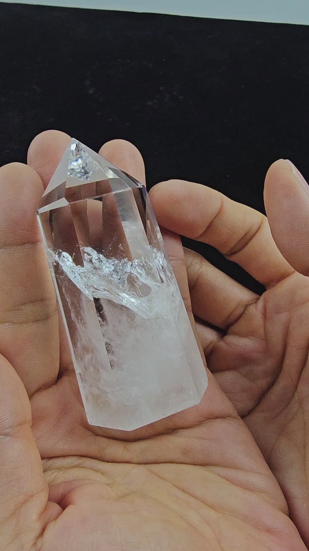 Clear Quartz Pyramid  | Master Healer Crystal for Clarity, Energy Amplification and Meditation