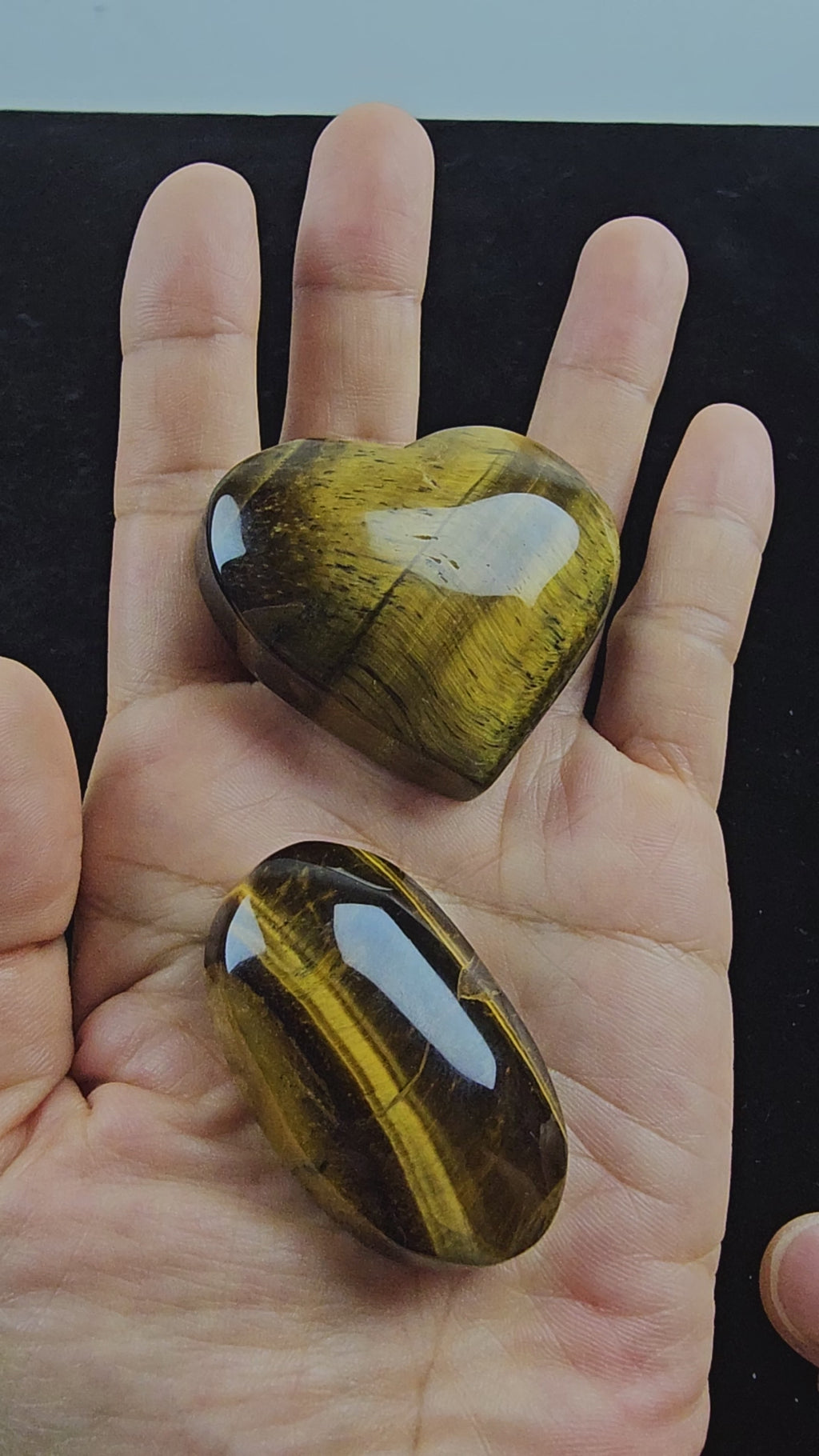 “Tiger’s Eye Polished Oval Tumble | Chakra Cleansing, Protection and Courage Stone