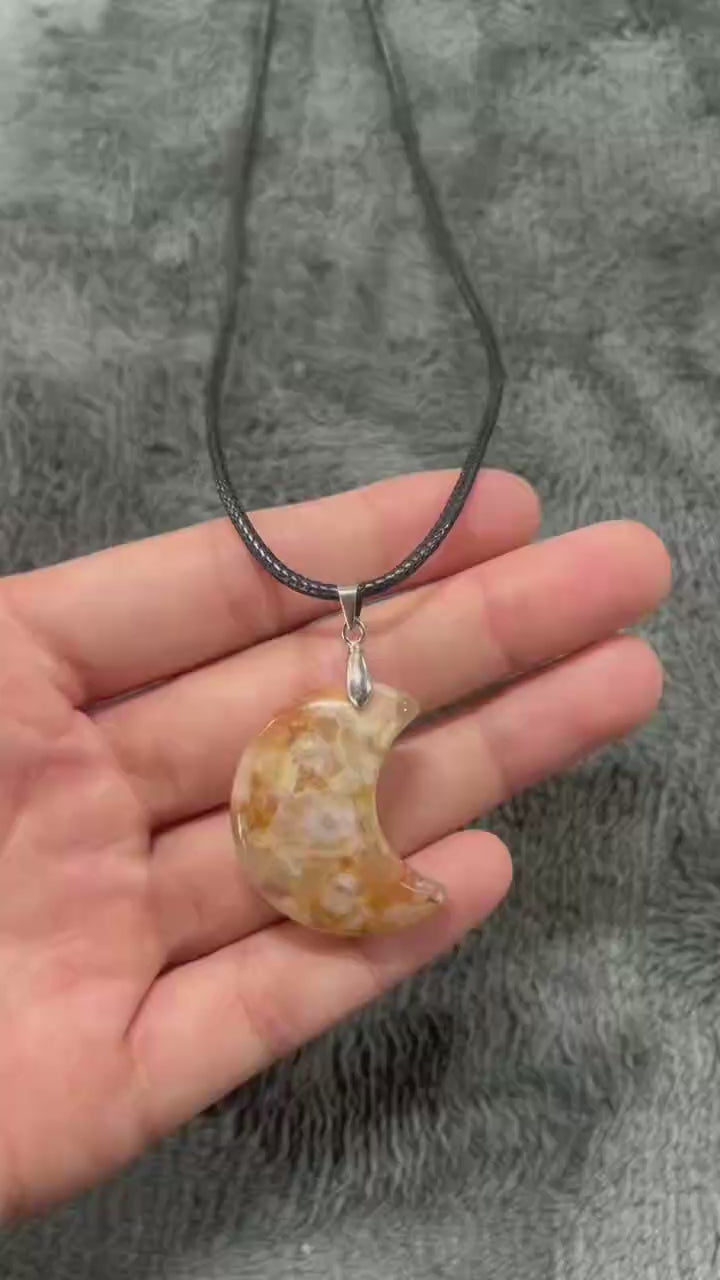 Sunstone Crescent Moon Necklace – Light, Luck, and a Little Bit of Magic