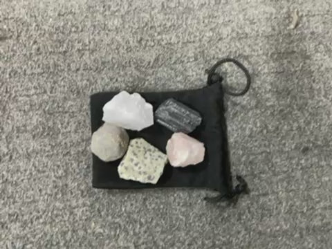 A1 Energy Detox Pack | Raw Crystal Set for Clearing, Groundig and Restoring Balance