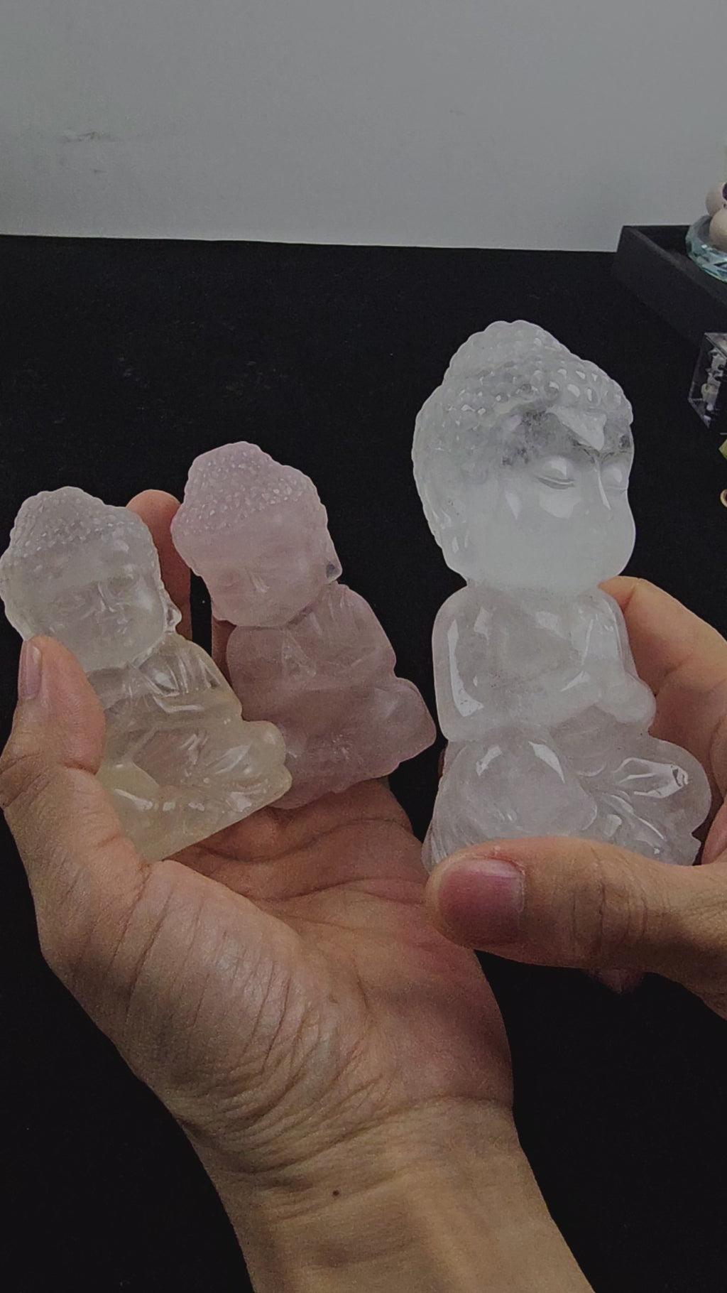 Clear Quartz Buddha Statue – Spiritual Healing Crystal for Meditation and Décor | Janauary birthstone, Leo and Capricorn