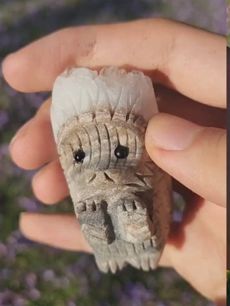 Crystal Hedgehog Sculpture