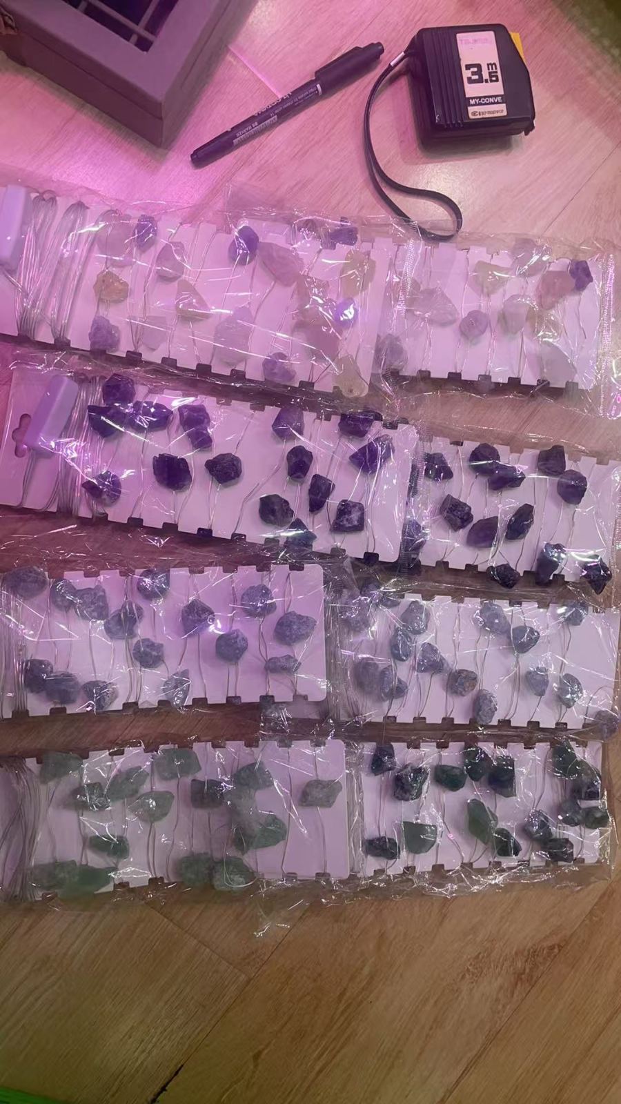 Absolutely Beautiful Crystal String Lights – Amethyst, Blue Fluorite, Rose Quartz+Citrine+Amethyst Mix | 3m LED string