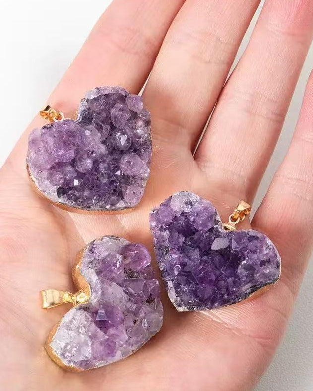 Amethyst Heart Pendant