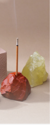 Crystal Incense Holder Collection – Raw Gemstone Energy for Relaxation, Ritual and Décor