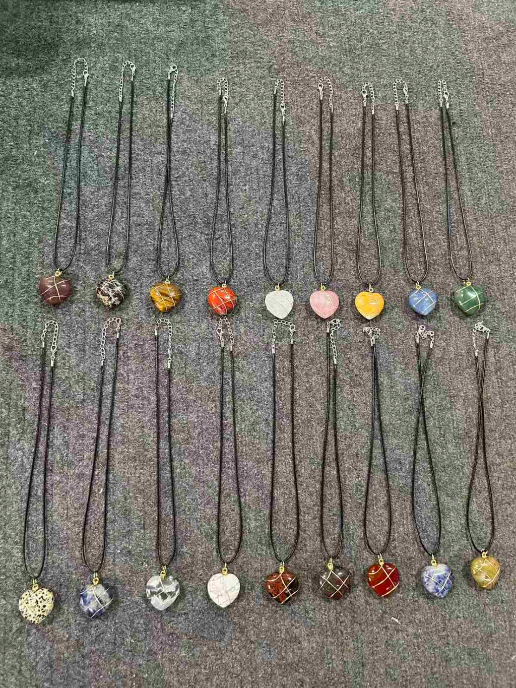 A1 Heartlines Collection – Natural Gemstone Heart Pendant Necklace