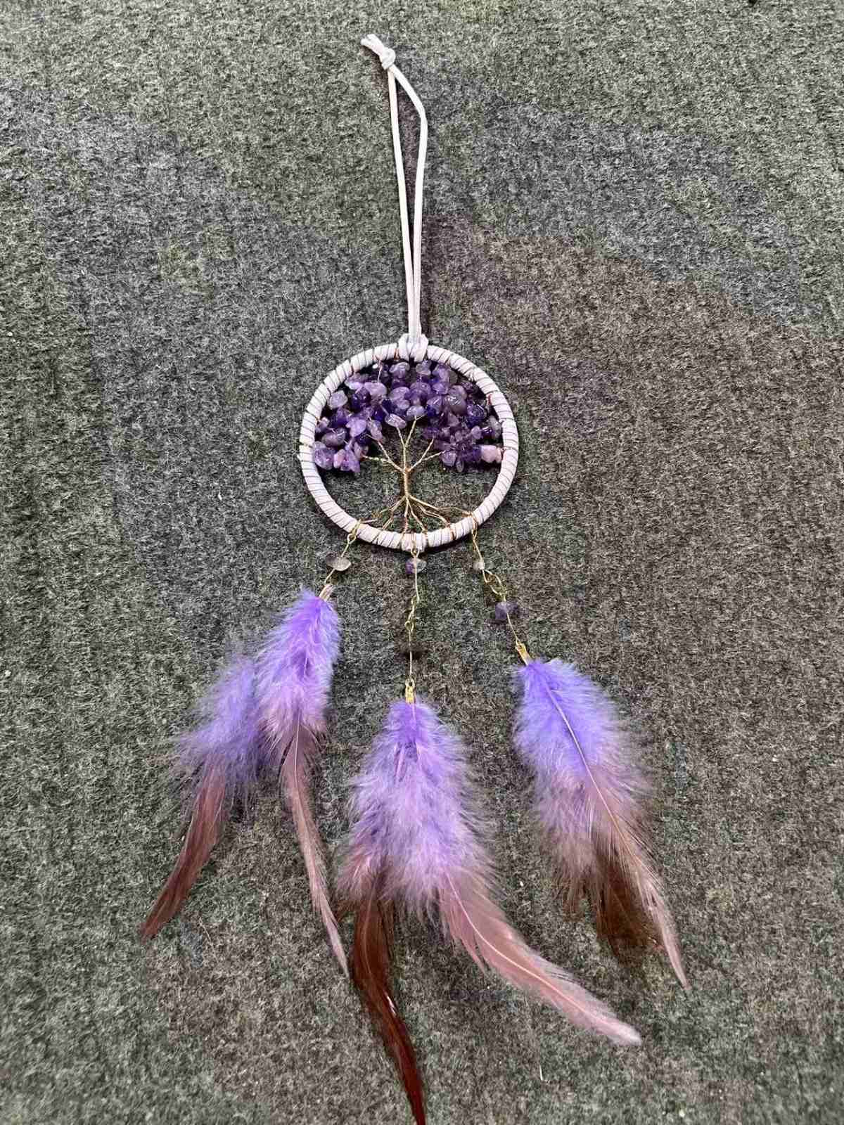 Dream Decoder – Amethyst Tree of Life Dreamcatcher