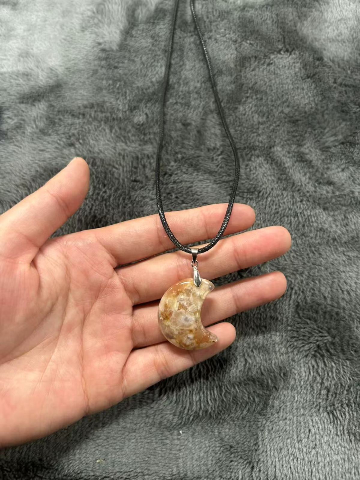 Sunstone Crescent Moon Necklace – Light, Luck, and a Little Bit of Magic