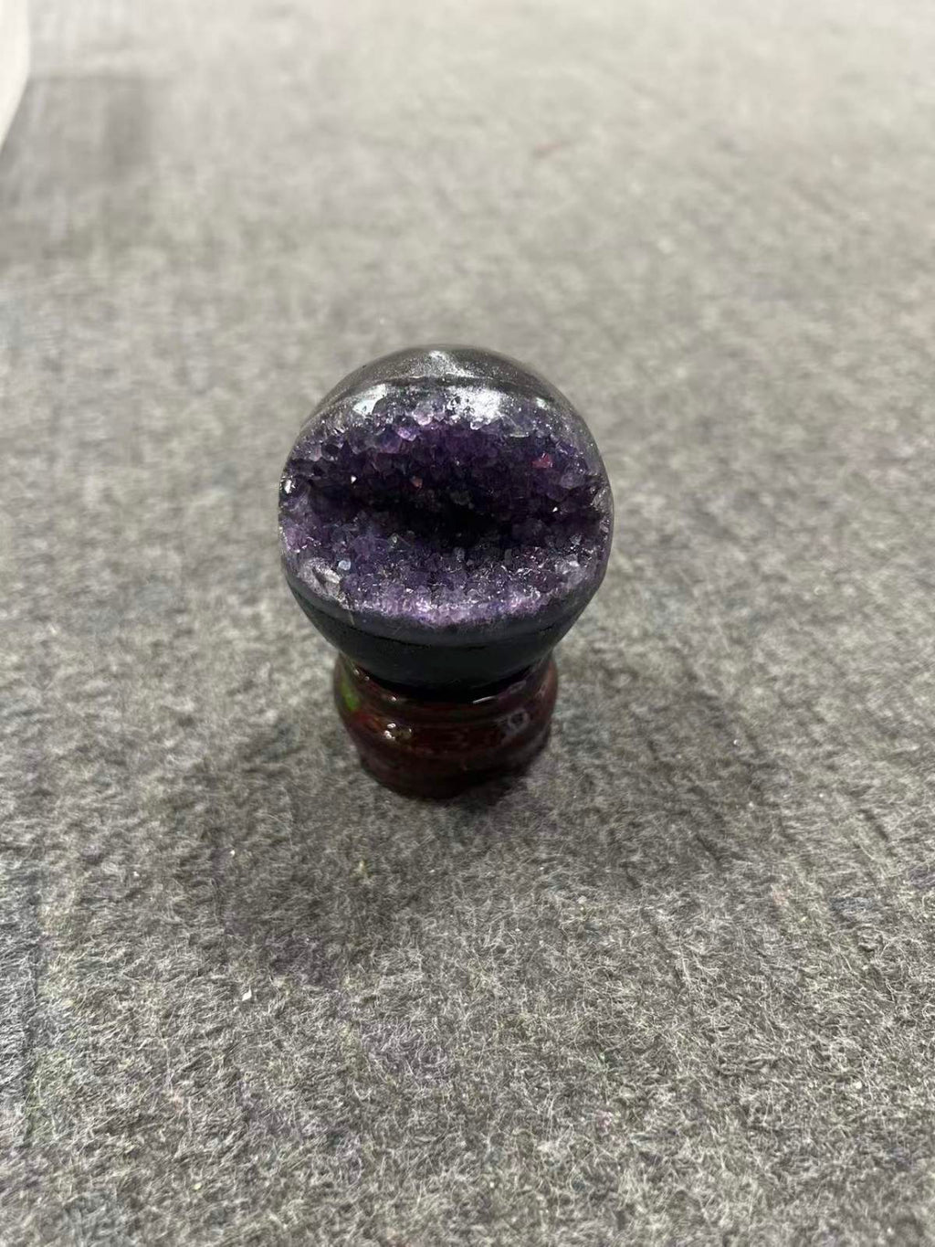 Amethyst Geode Sphere -The Quiet Oracle