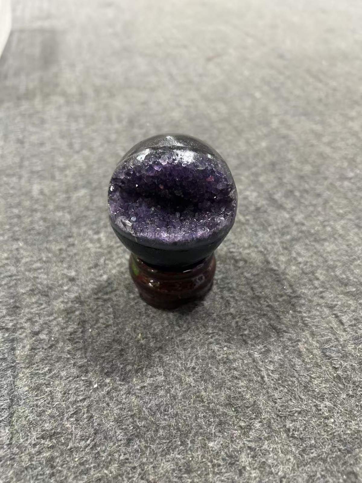 Amethyst Geode Sphere -The Quiet Oracle