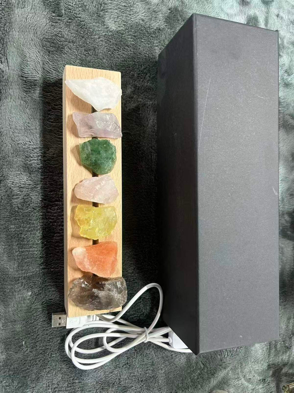“Mood Bar: 7 Chakras in One Glow” – USB Crystal Light Bar