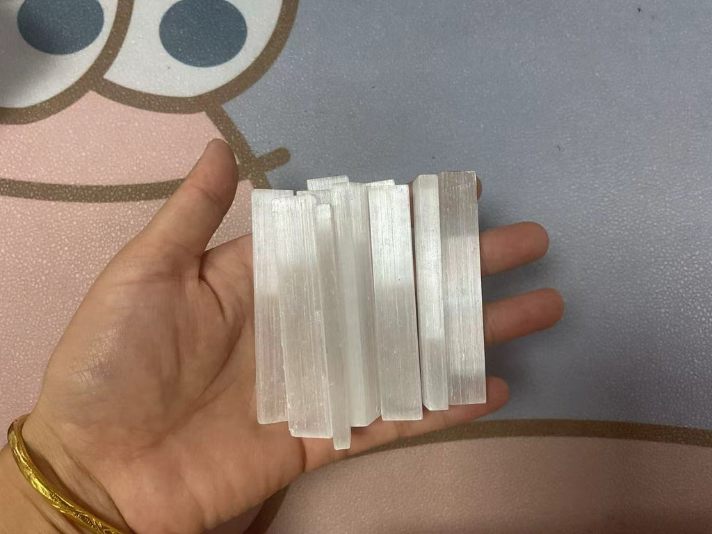 Selenite Stick | Crown Chakra Crystal for Cleansing, Clarity and Calm Energy